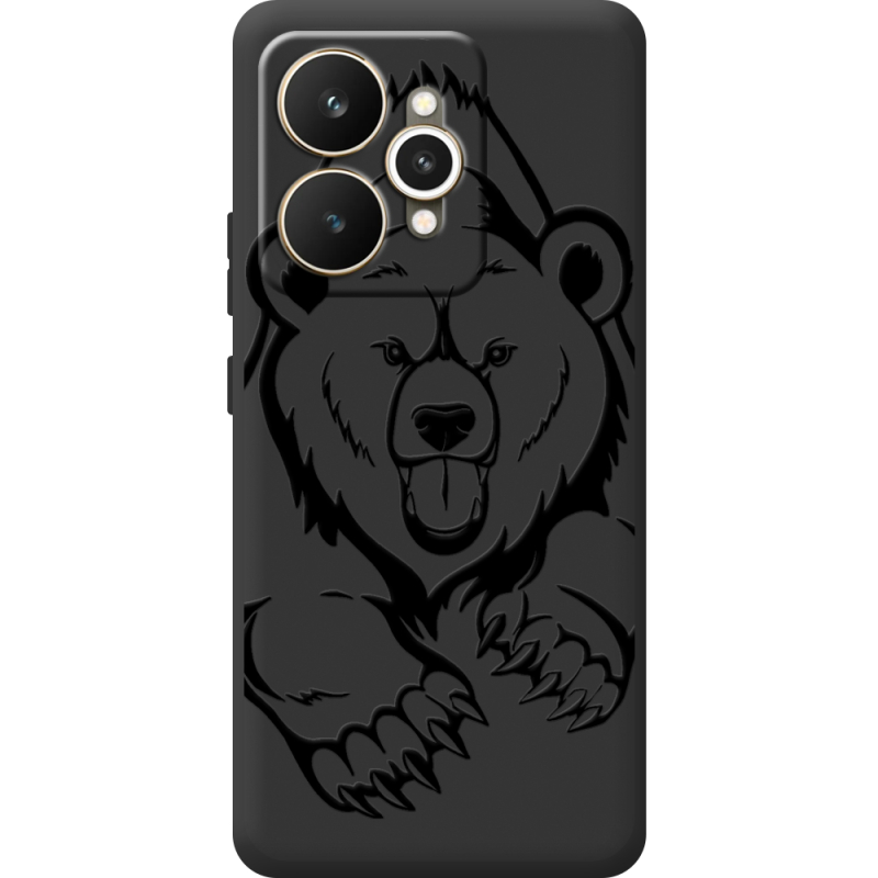 Чорний чохол BoxFace Realme 15 5G Grizzly Bear