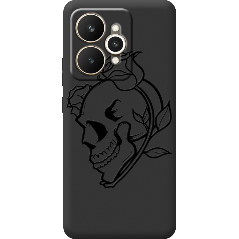 Чорний чохол BoxFace Realme 15 5G Skull and Roses
