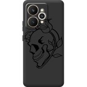 Чорний чохол BoxFace Realme 15 5G Skull and Roses