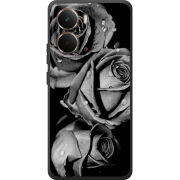 Чохол BoxFace Realme P3 Black and White Roses