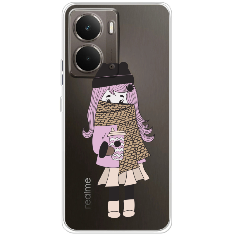 Прозорий чохол BoxFace Realme P3 Winter Morning Girl