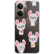 Прозорий чохол BoxFace Realme P3 с 3D-глазками Mouse