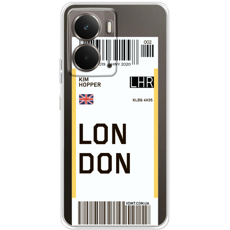 Прозорий чохол BoxFace Realme P3 Ticket London