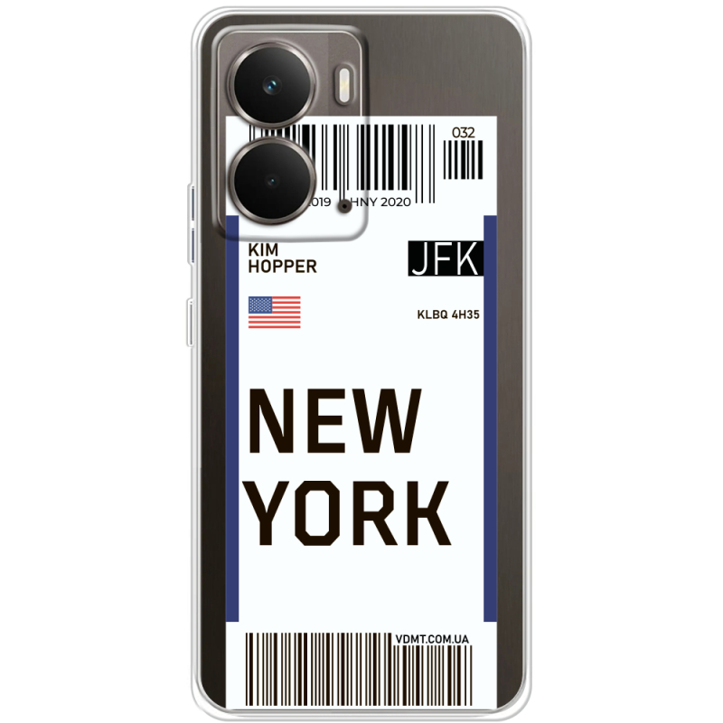 Прозорий чохол BoxFace Realme P3 Ticket New York