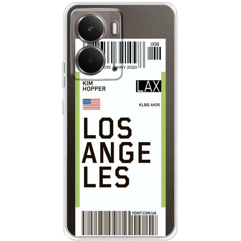 Прозорий чохол BoxFace Realme P3 Ticket Los Angeles