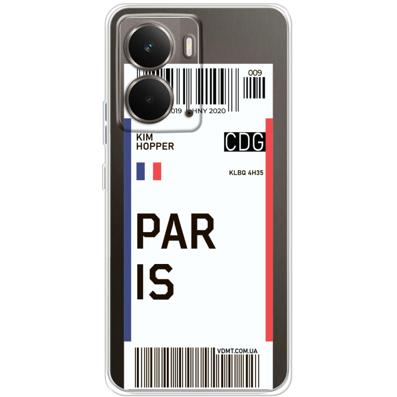 Прозорий чохол BoxFace Realme P3 Ticket Paris