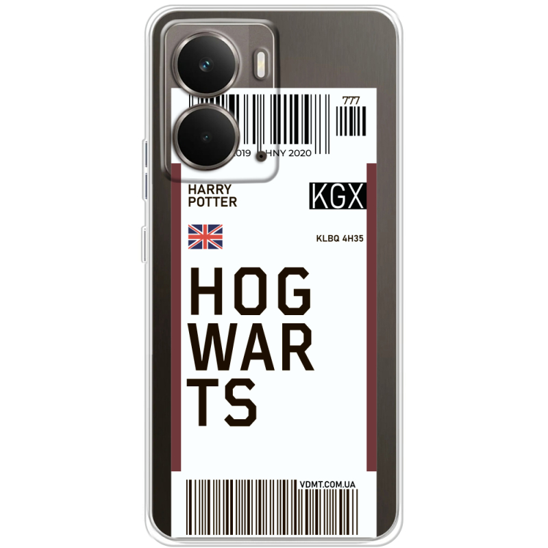 Прозорий чохол BoxFace Realme P3 Ticket Hogwarts