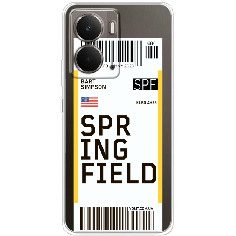 Прозорий чохол BoxFace Realme P3 Ticket Springfield