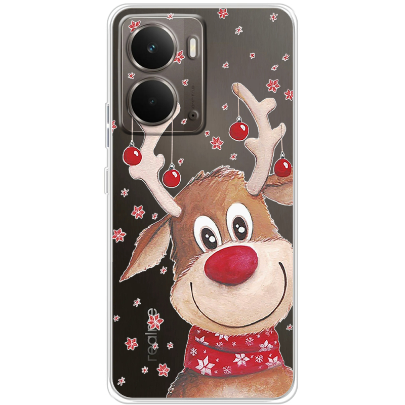 Прозорий чохол BoxFace Realme P3 Winter Deer