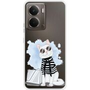Прозорий чохол BoxFace Realme P3 Cat Style