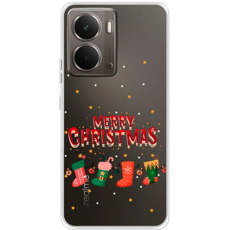 Прозорий чохол BoxFace Realme P3 Merry Christmas