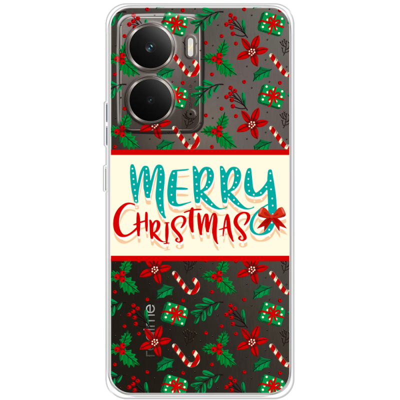 Прозорий чохол BoxFace Realme P3 Vintage Christmas Pattern