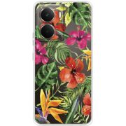 Прозорий чохол BoxFace Realme P3 Tropical Flowers