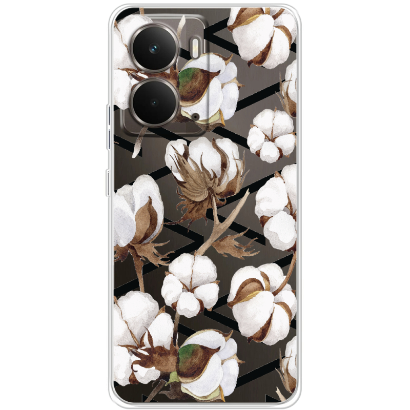 Прозорий чохол BoxFace Realme P3 Cotton flowers