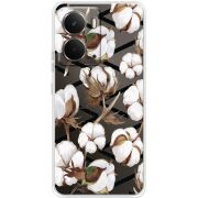 Прозорий чохол BoxFace Realme P3 Cotton flowers