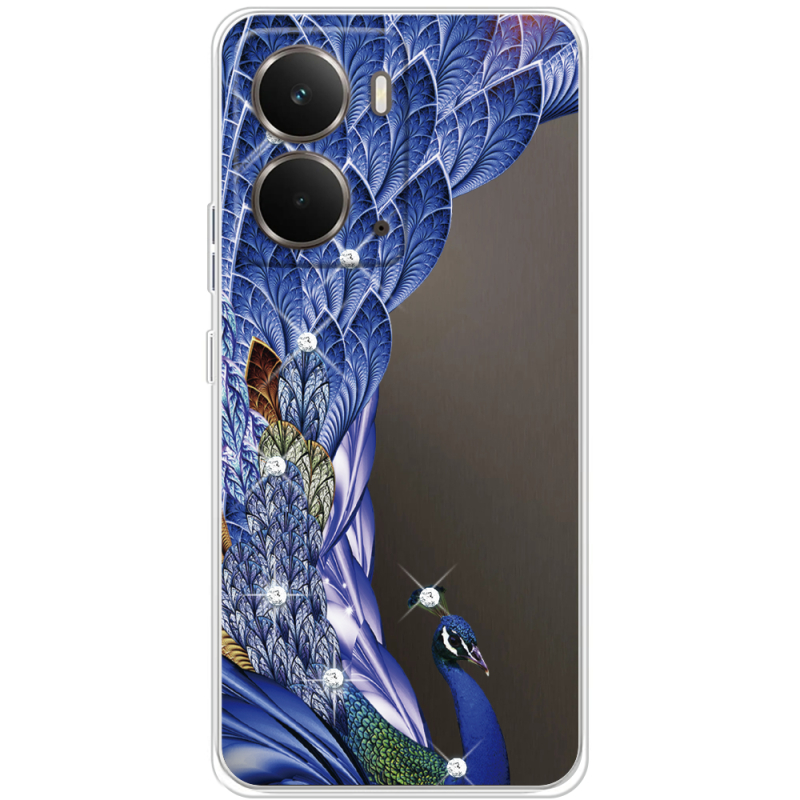 Чохол зі стразами Realme P3 Peafowl