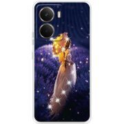 Чохол зі стразами Realme P3 Girl with Umbrella