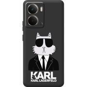Чорний чохол BoxFace Realme P3 Cat in Black