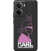 Чорний чохол BoxFace Realme P3 Pink Karl