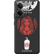 Чорний чохол BoxFace Realme P3 RedWhite Coffee