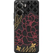 Чорний чохол BoxFace Realme P3 FranceFlowers
