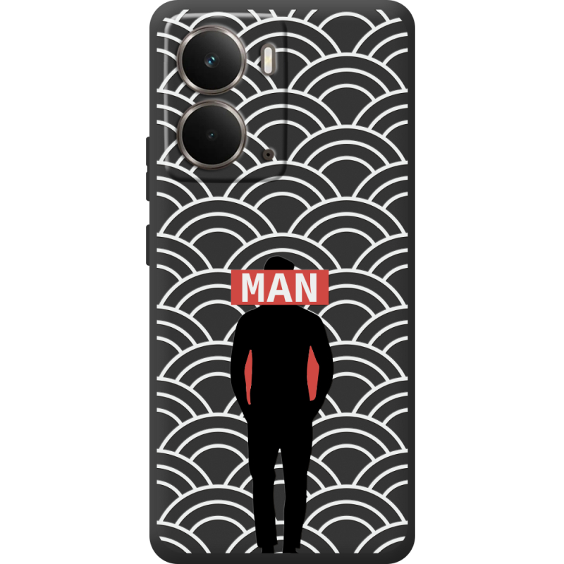 Чорний чохол BoxFace Realme P3 Man Pattern