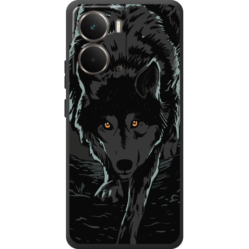 Чорний чохол BoxFace Realme P3 Wolf