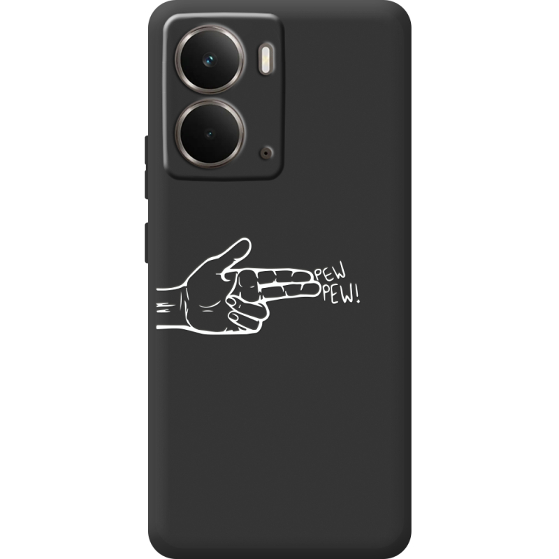 Чорний чохол BoxFace Realme P3 Pew Pew