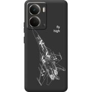Чорний чохол BoxFace Realme P3 Військовий літак