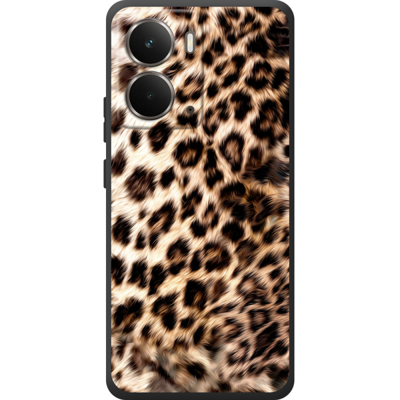 Чорний чохол BoxFace Realme P3 Леопардовий