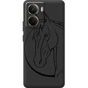 Чорний чохол BoxFace Realme P3 Horse