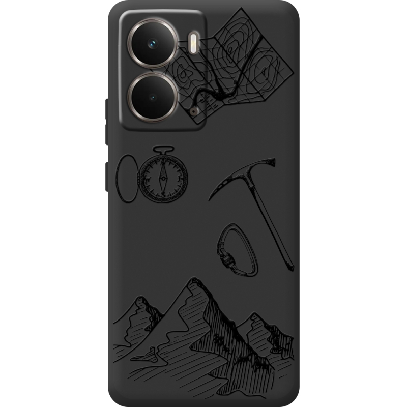 Чорний чохол BoxFace Realme P3 Mountains