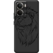 Чорний чохол BoxFace Realme P3 Lion