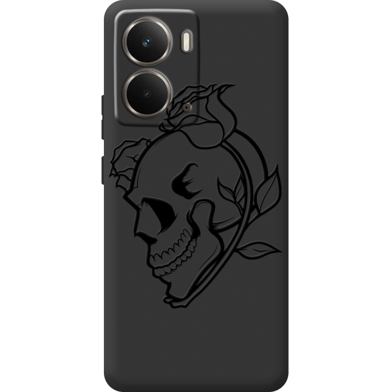 Чорний чохол BoxFace Realme P3 Skull and Roses