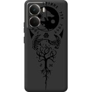 Чорний чохол BoxFace Realme P3 Hugin and Munin