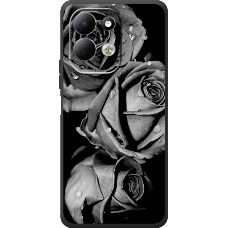 Чохол BoxFace Xiaomi Redmi 17 Black and White Roses