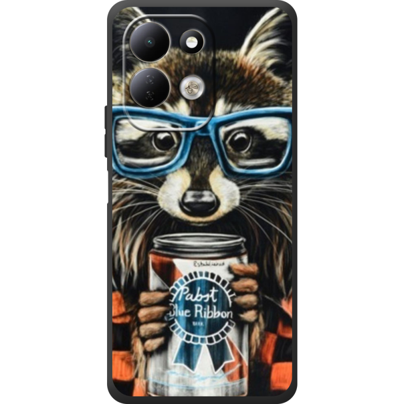 Чохол BoxFace Xiaomi Redmi 17 Енот с банкой