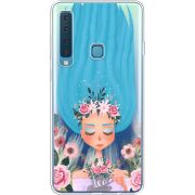 Прозрачный чехол Uprint Samsung A920 Galaxy A9 2018 Blue Hair