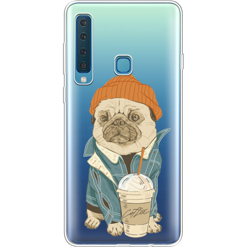 Прозрачный чехол Uprint Samsung A920 Galaxy A9 2018 Dog Coffeeman