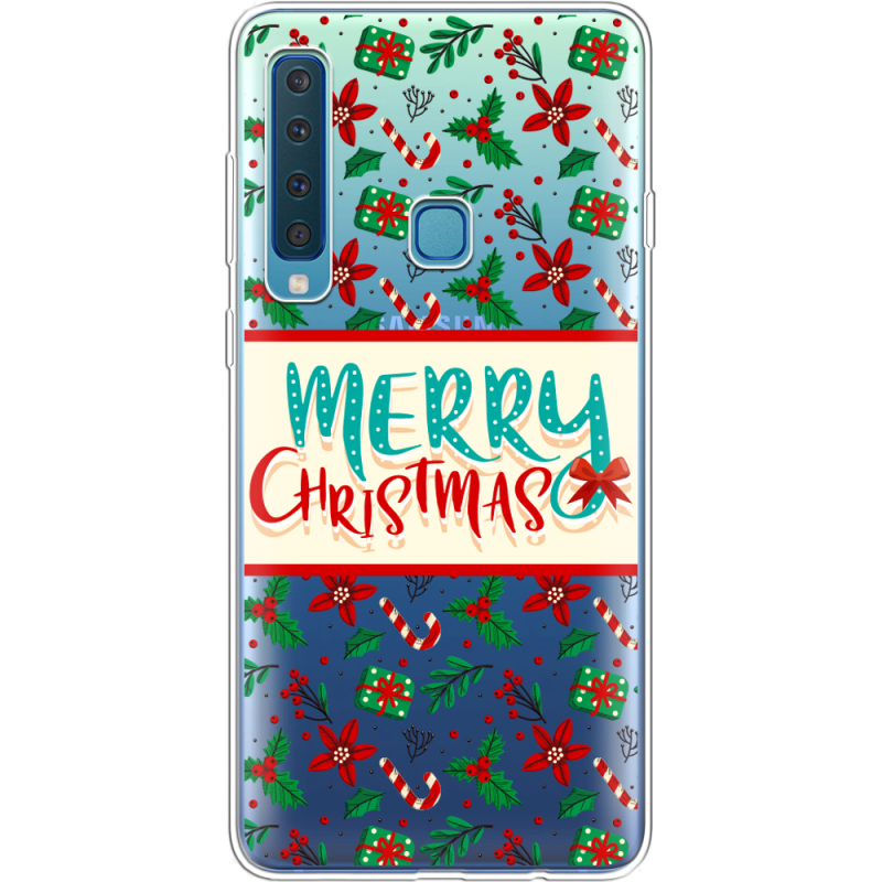 Прозрачный чехол Uprint Samsung A920 Galaxy A9 2018 Vintage Christmas Pattern