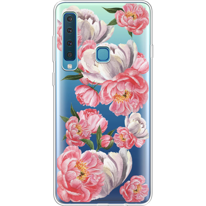 Прозрачный чехол Uprint Samsung A920 Galaxy A9 2018 Peony Watercolor Style