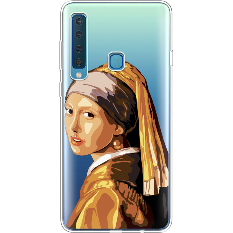 Прозрачный чехол Uprint Samsung A920 Galaxy A9 2018 Девушка с жемчужной серёжкой