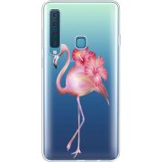 Прозрачный чехол Uprint Samsung A920 Galaxy A9 2018 Floral Flamingo