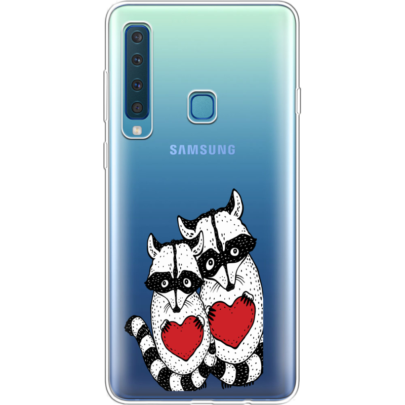 Прозрачный чехол Uprint Samsung A920 Galaxy A9 2018 Raccoons in love