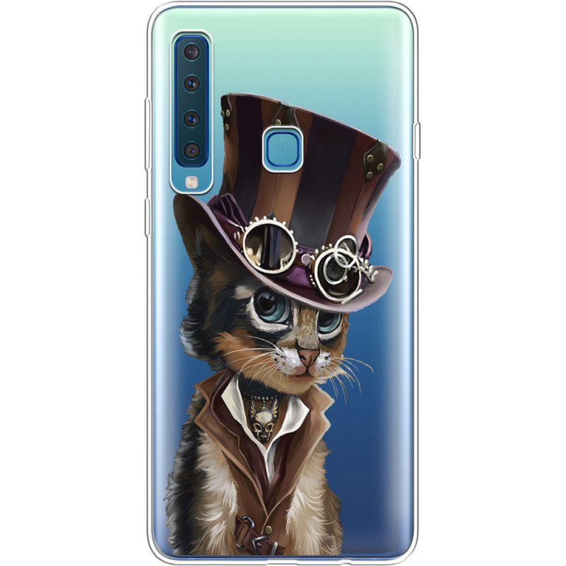 Прозрачный чехол Uprint Samsung A920 Galaxy A9 2018 Steampunk Cat