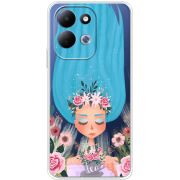 Прозорий чохол BoxFace Xiaomi Redmi 17 Blue Hair