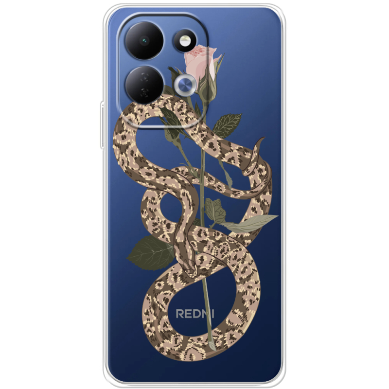 Прозорий чохол BoxFace Xiaomi Redmi 17 Glamor Snake
