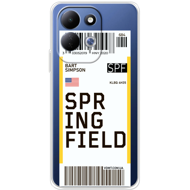 Прозорий чохол BoxFace Xiaomi Redmi 17 Ticket Springfield