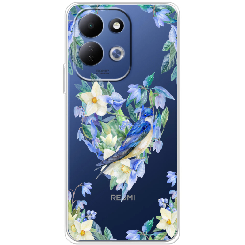 Прозорий чохол BoxFace Xiaomi Redmi 17 Spring Bird