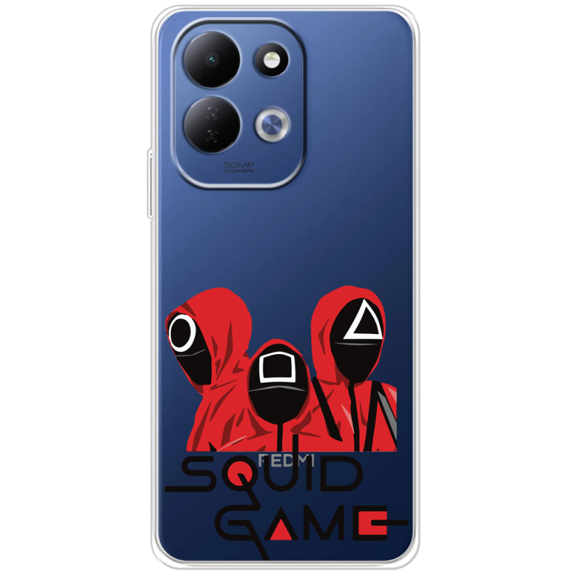 Прозорий чохол BoxFace Xiaomi Redmi 17 siquid game люди в красном